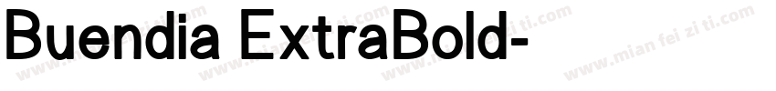 Buendia ExtraBold字体转换